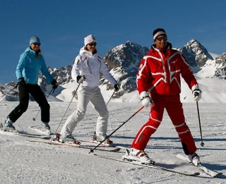  1.ª lección de esquí con ESF le Lioran